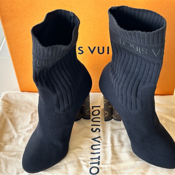 Louis Vuitton silhouette ankle boot , black size 37 - Picture 14 of 16